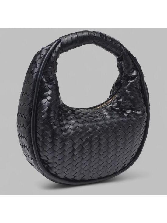 Moda Luxe Handbags - MODA LUXE-Woven Circle Shoulder bag-Black-NWT-Retail $100